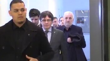 Puigdemont tras la captura en