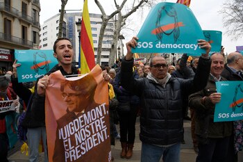 Los manifestantes se reunieron en