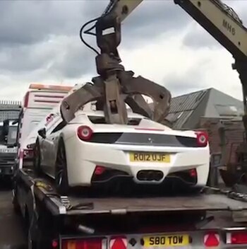 “Fue tomada ilegalmente”, denunció el propietario del Ferrari 458 Spider