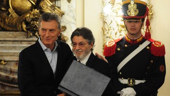 Reconocimiento de Macri a Alberto Abad (Maximiliano Luna)