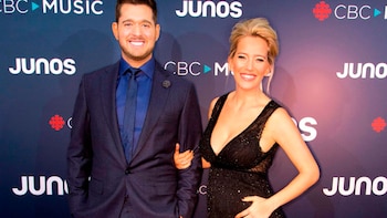 Luisana Lopilato y Michael Bublé (Foto AFP)
