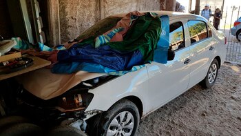 El auto se encontraba en