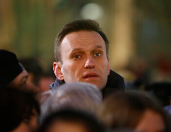 Navalni, en una manifetación de