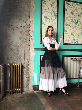 Falda de tul con camisa