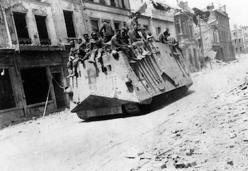 Un tanque alemán A7V en
