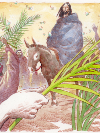 Así llegaba Jesús a Jerusalén
