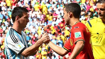 Messi y Hazard, en el