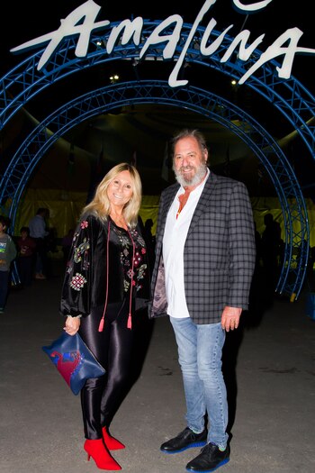 Ana Rosenfeld y su esposo.