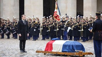 El presidente francés, Emmanuel Macron,