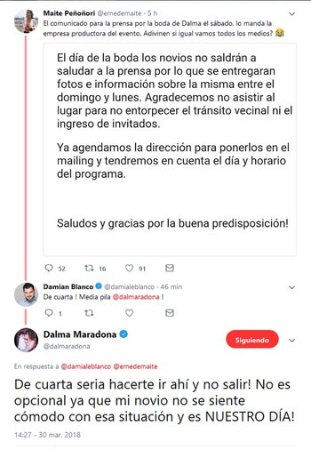 La respuesta de Dalma Maradona