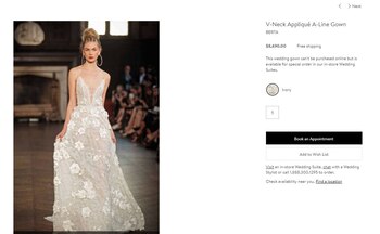 El vestido elegido por Dalma