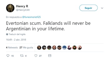 “Escoria del Everton. Las Malvinas