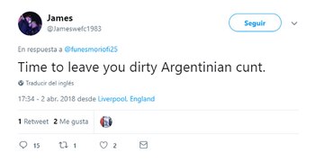 “Tiempo de irte sucio argentino”