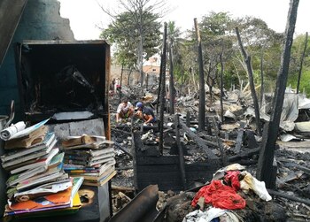 Así quedaron las casas del