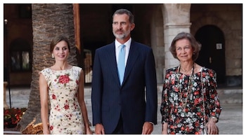 Letizia, Felipe y Sofía. (Foto