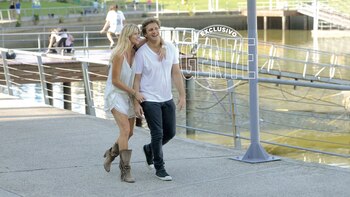 Soledad Solaro y su novio Juan Carlos Rodríguez. (Foto Fabián Mattiazzi/GENTE)