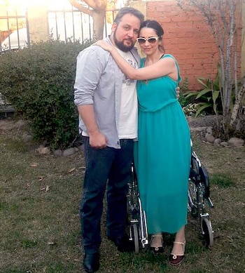 Eliana junto a su marido