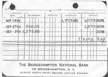 El resumen bancario del día