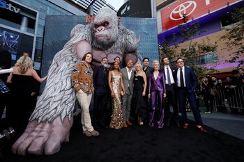 El elenco de la película