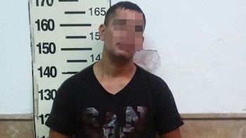 Gastón Oliva tras ser detenido