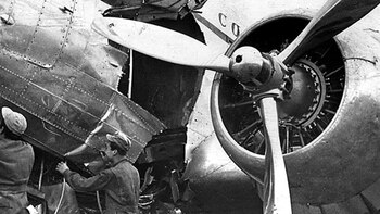 Así quedó el avión DC-3