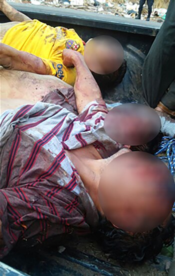 Los tres cuerpos identificados en