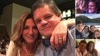 Débora Pérez Volpin junto a