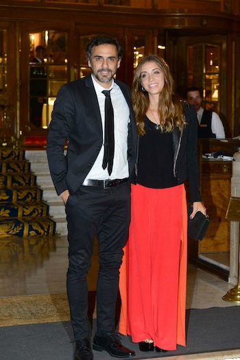 Mariano Zabaleta y su mujer.