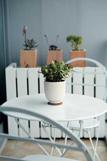 En el balcón. (Foto: Axel