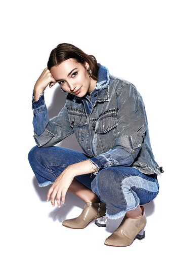 Campera con el cuello desflecado