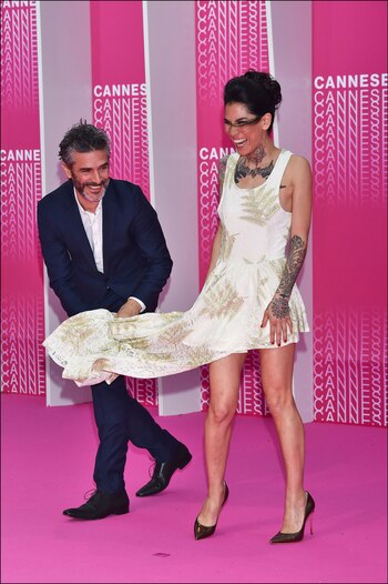 Divertidos, en la red carpet.