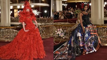 Karlie Kloss y Naomi Campbell.