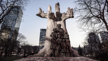 Varsovia. El monumento en honor