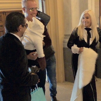 Llegaron puntuales y con looks