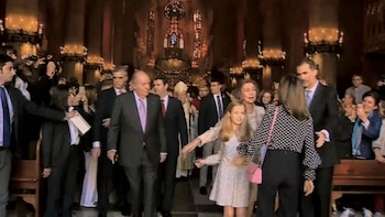 Letizia se cruza frente a