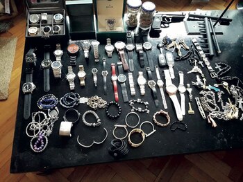 Objetos incautados durante la detención