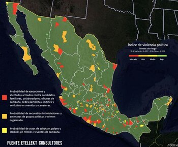 Mapa de risgo de violencia