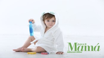 Los chicos empieza a bañarse