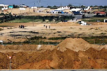Vista de la frontera entre Israel y la franja de Gaza (REUTERS/Amir Cohen)