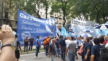 La manifestación de los trabajadores