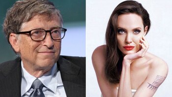 Bill Gates y Angelina Jolie,