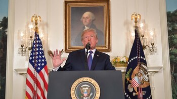 Donald Trump anunció el ataque