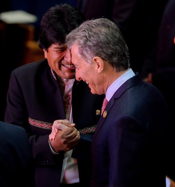 Evo Morales y Mauricio Macri