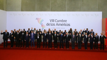 Los mandatarios en la Cumbre