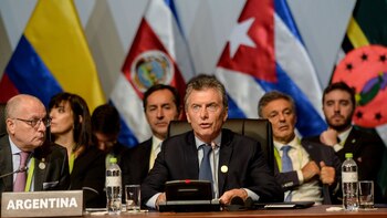 Macri en su discurso de