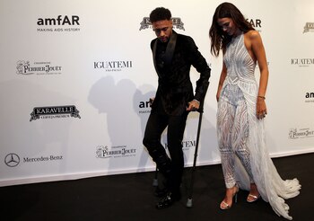 El astro brasileño Neymar fue