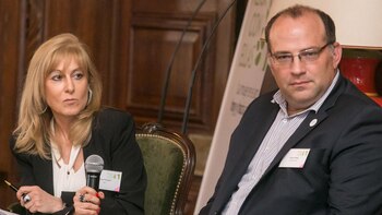 Silvia Fesquet (Clarín) y Ricardo