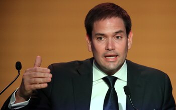 Marco Rubio durante su intervención