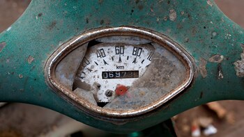 Un manubrio abandonado de una