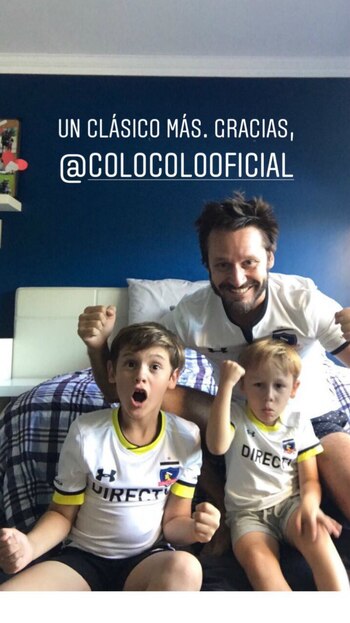 Benjamín y sus hijos festejan
